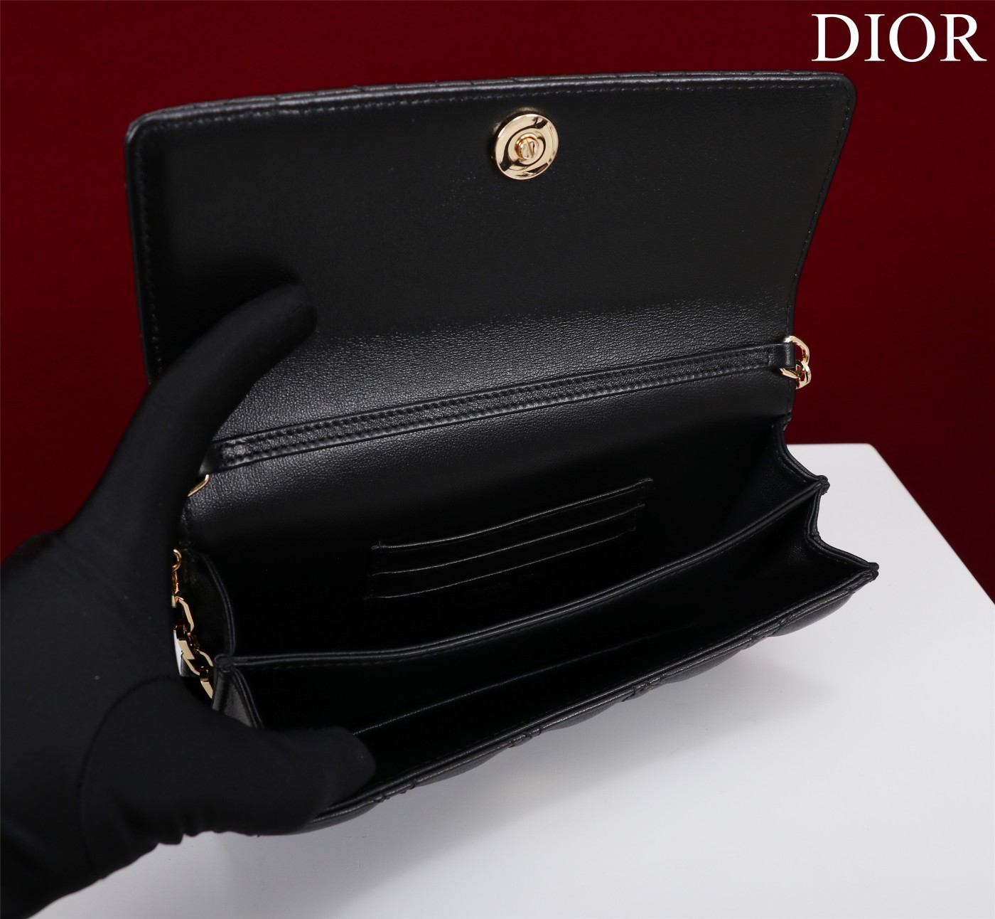 My Dior Mini Bag Black Cannage Lambskin